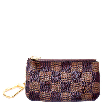 Louis-Vuitton Pochette Cles Damier Ebene