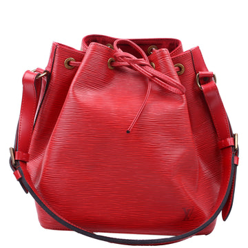 Louis-Vuitton Noe Petit  Epi Red