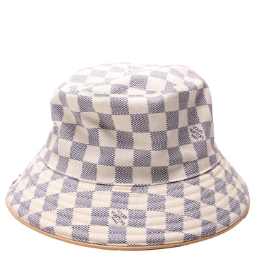 Louis-Vuitton Azur Bucket Hat Size Small