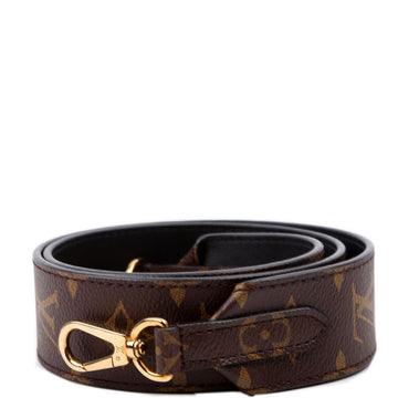 Louis-Vuitton Bandouliere Monogram/Leather Strap Black