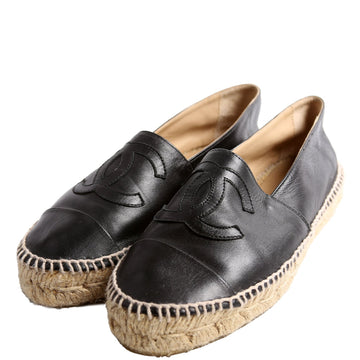 Chanel CC Espadrilles Size 37 Black