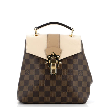 Clapton Backpack Damier and Leather
