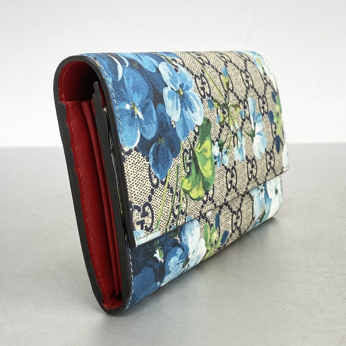 Gucci blue Navy Pvc Long Wallet (Bi-Fold) ()