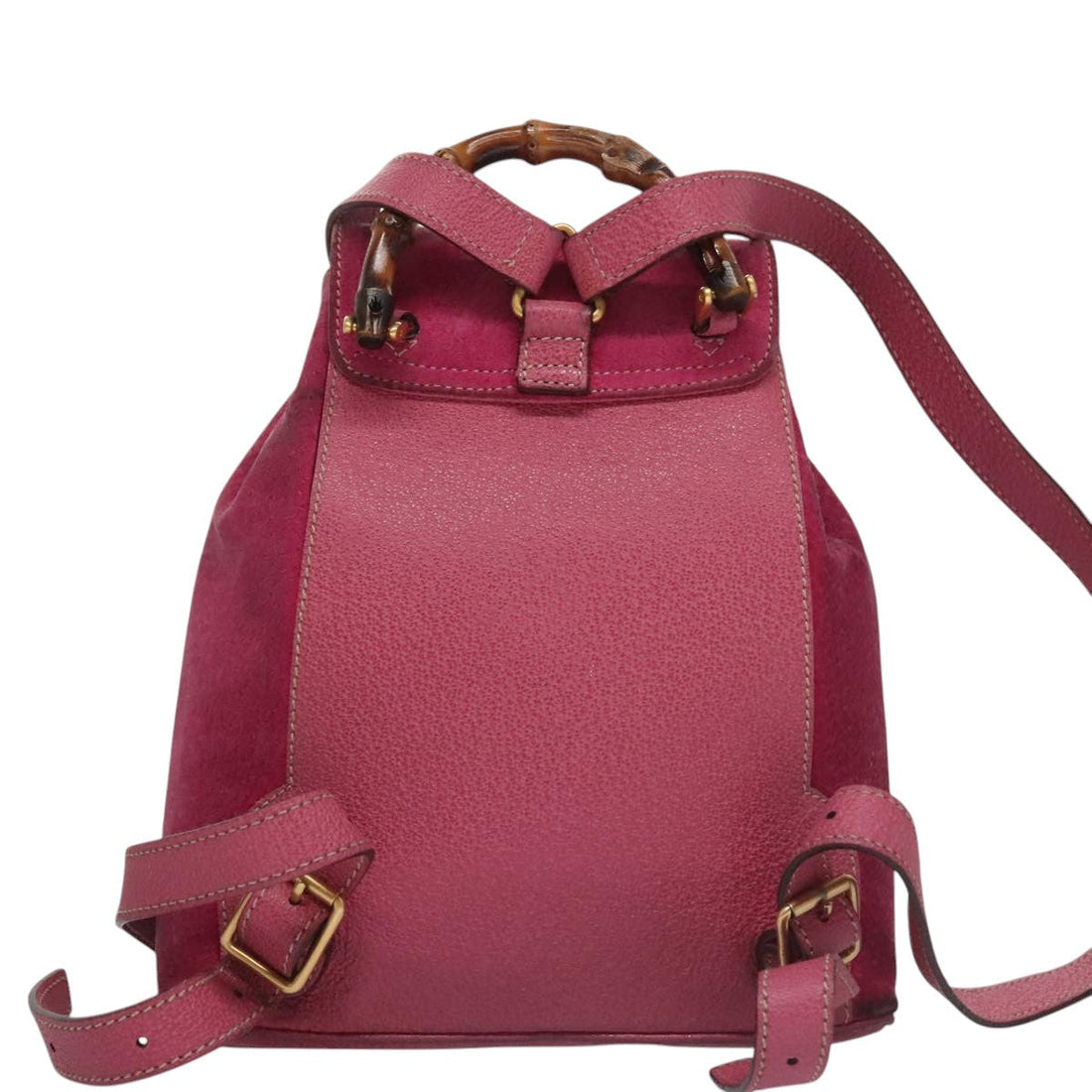 Gucci Bamboo  Suede Backpack Bag ()
