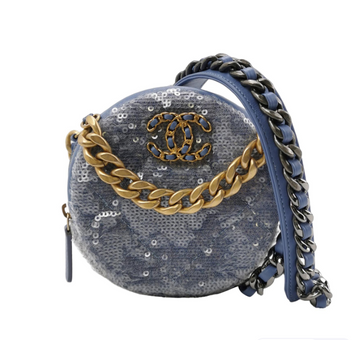 Top Quality Chanel 19 Bag Blue & Grey 24113078965072
