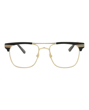 Square-Frame Metal Sunglasses