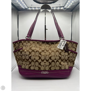 Handbag Designer By Coach, Size: Large