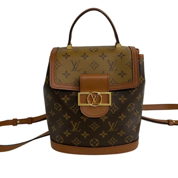 Louis Vuitton Dauphine  Canvas Backpack Bag