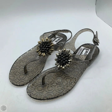 Sandals Designer By Coach In Grey, Size: 10