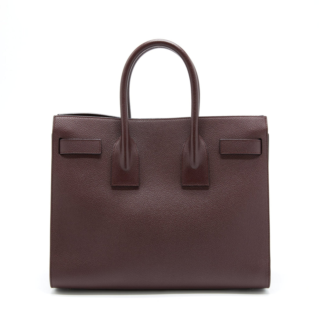 Saint Laurent/ YSL Sac De Jour CalBNkin Burgundy Black Hardware