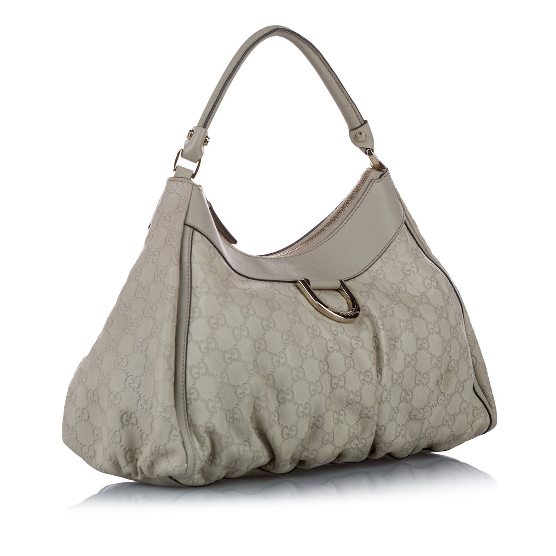 Gucci Guccissima Abbey D-Ring Shoulder Bag Gray