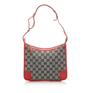 Gucci GG Canvas Shoulder Bag Gray