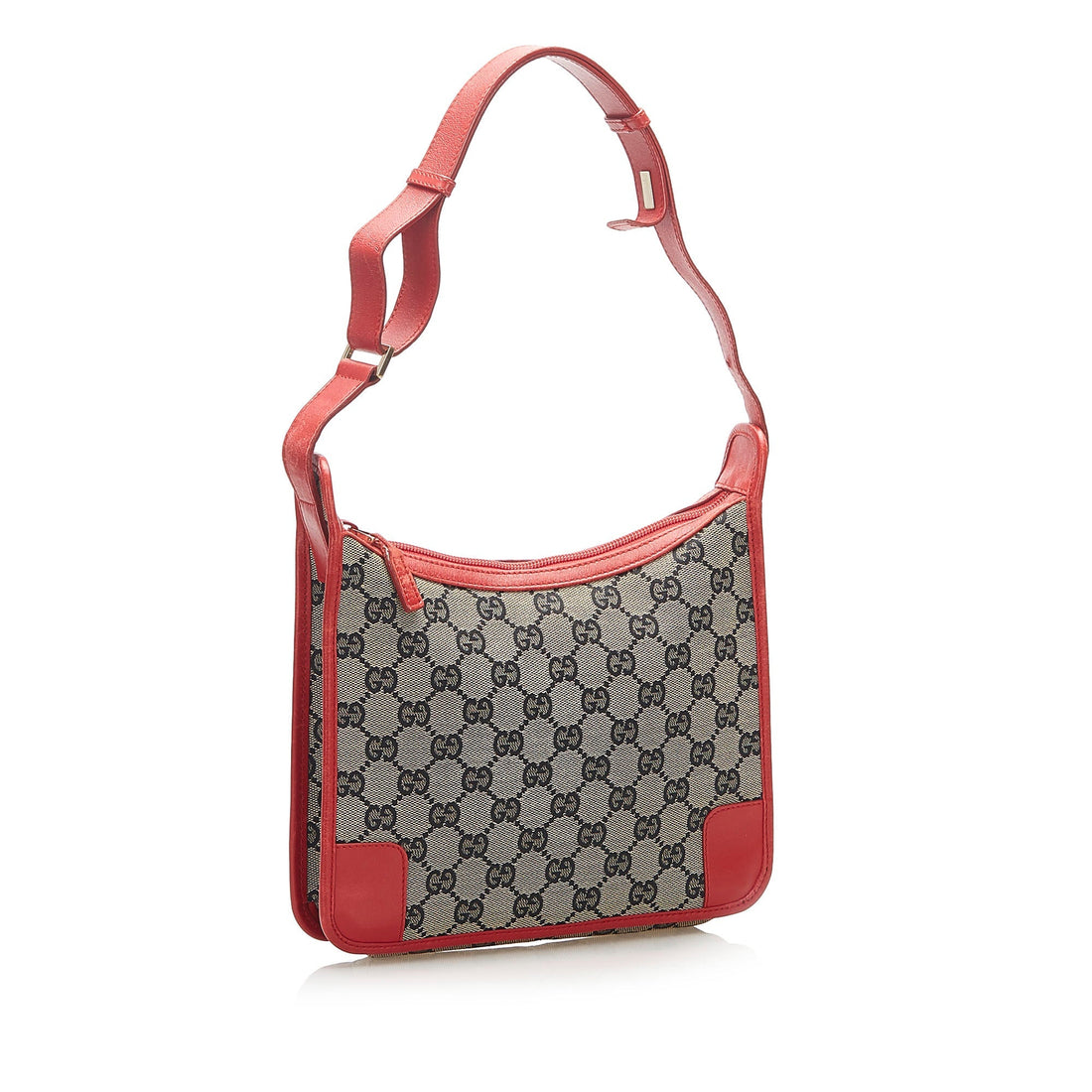 Gucci GG Canvas Shoulder Bag Gray