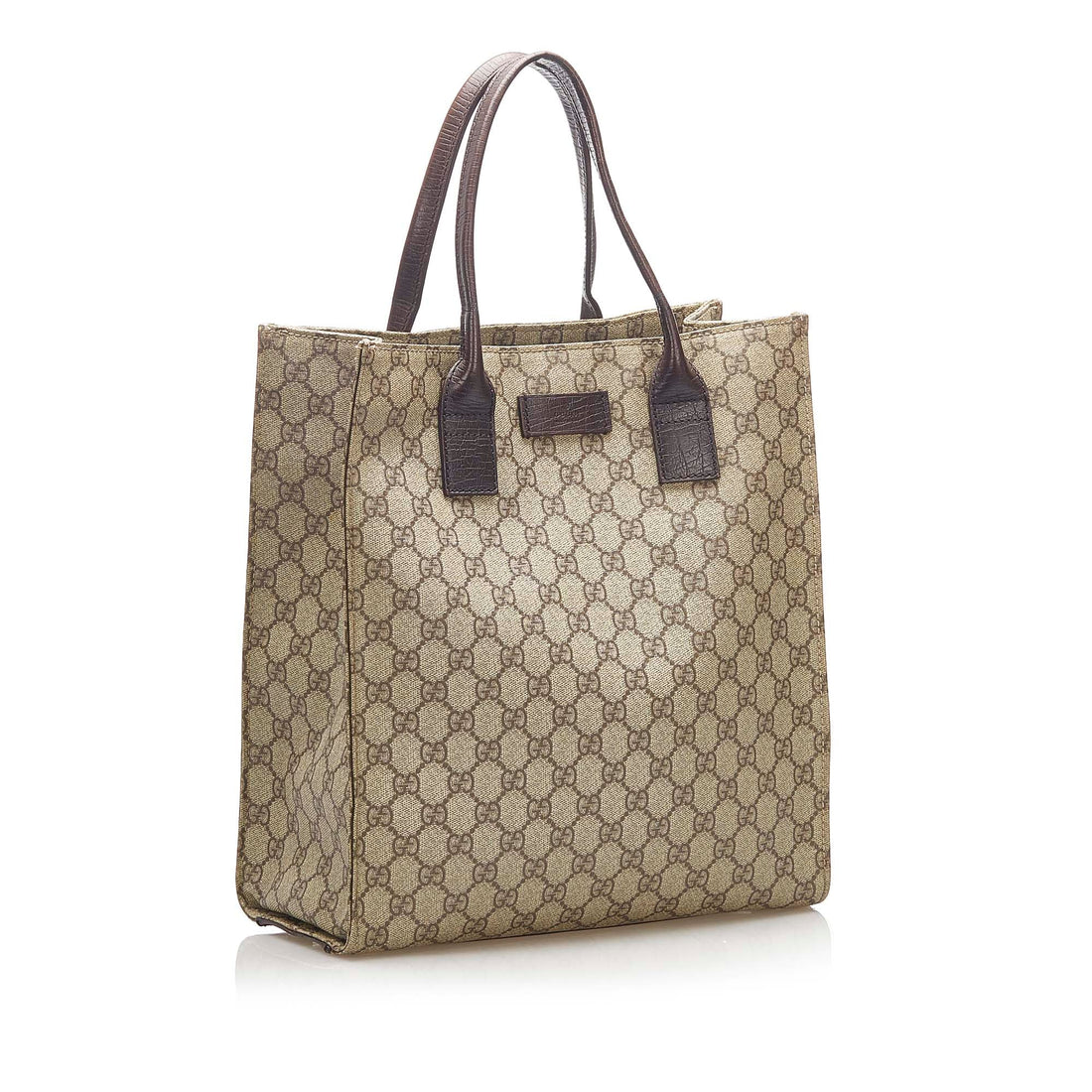 Gucci GG Supreme Tote Bag Brown