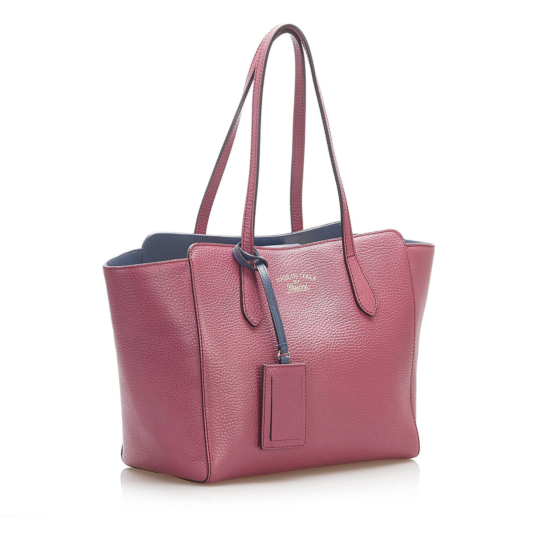Gucci Gucci Swing Leather Tote Bag Pink