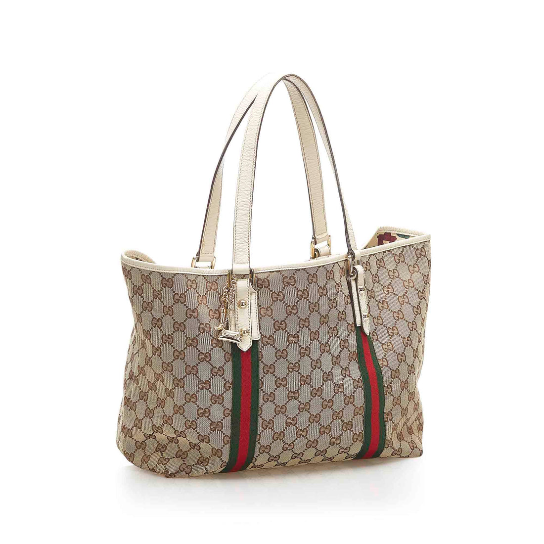 Gucci GG Canvas Jolicoeur Tote Bag Brown