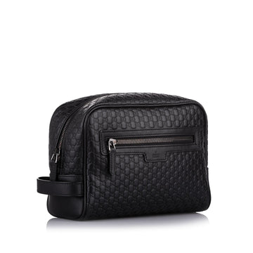 Gucci Black Microguccissima Clutch