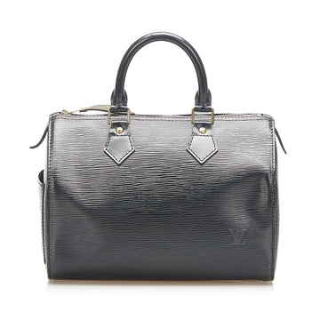 Louis-Vuitton Epi Speedy 25 Black