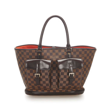 Louis-Vuitton Damier Ebene Manosque GM Brown