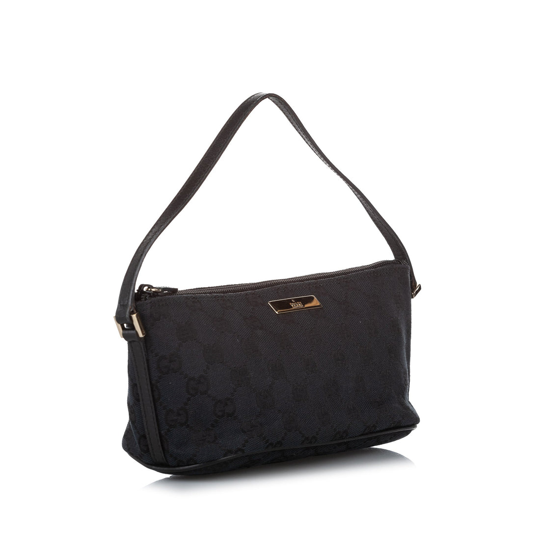 Gucci Gucci GG Canvas Boat Baguette Black