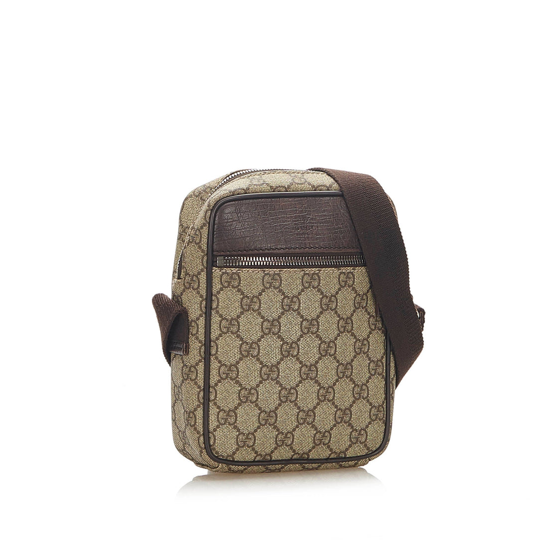 Gucci GG Supreme Crossbody Bag Brown