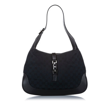 Gucci Gucci GG Canvas Jackie Shoulder Bag Black