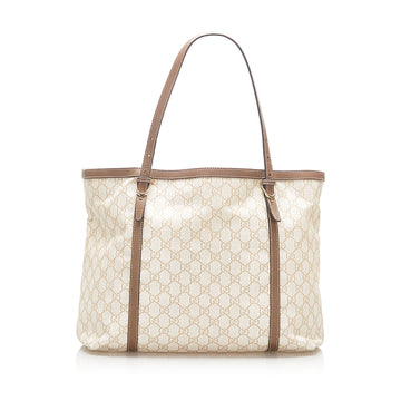 Gucci GG Supreme Nice Tote Bag White