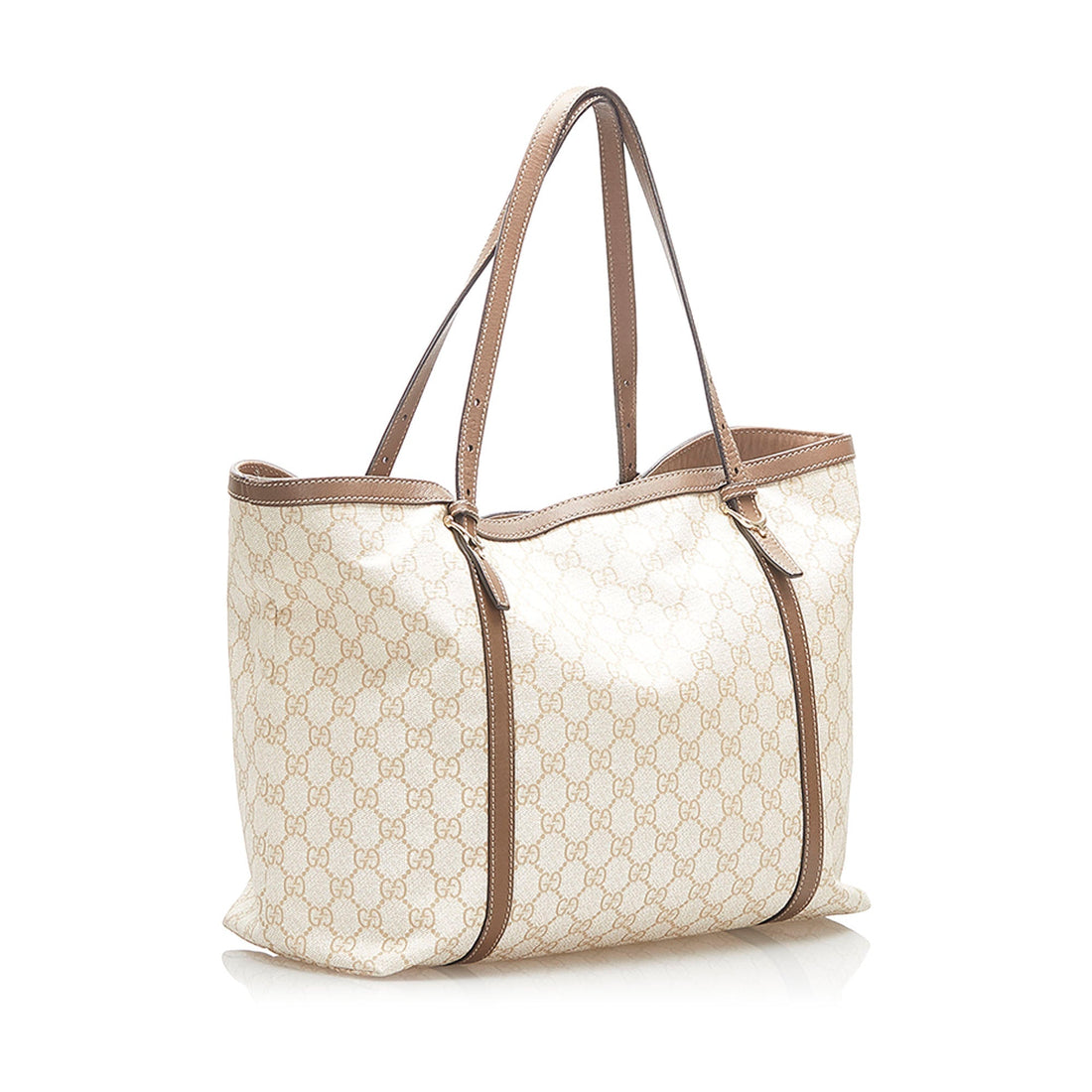 Gucci GG Supreme Nice Tote Bag White