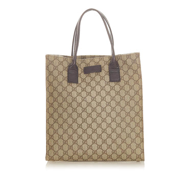 Gucci Gucci GG Supreme Tote Bag Brown