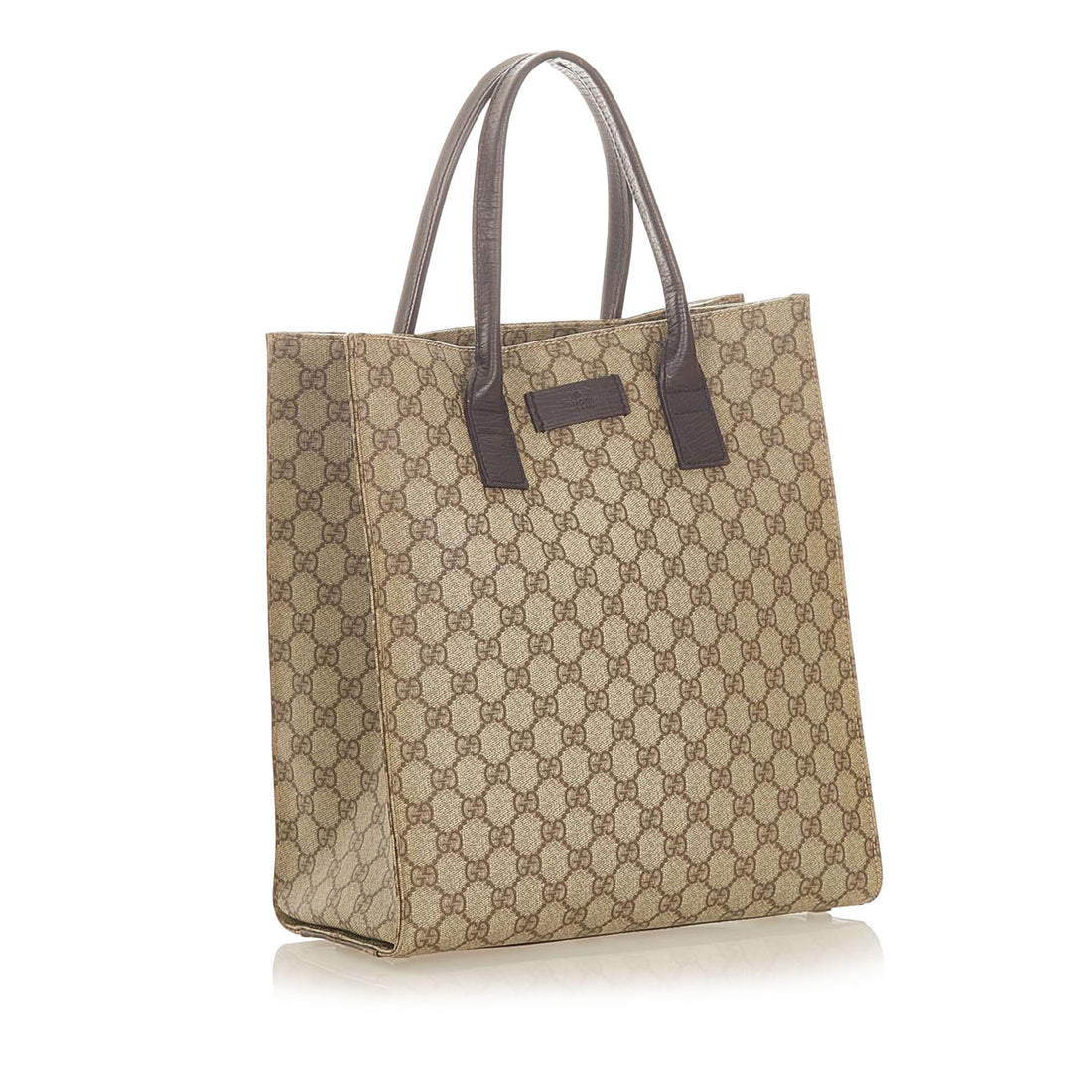 Gucci Gucci GG Supreme Tote Bag Brown