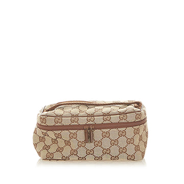 Gucci Gucci GG Canvas Vanity Bag Brown