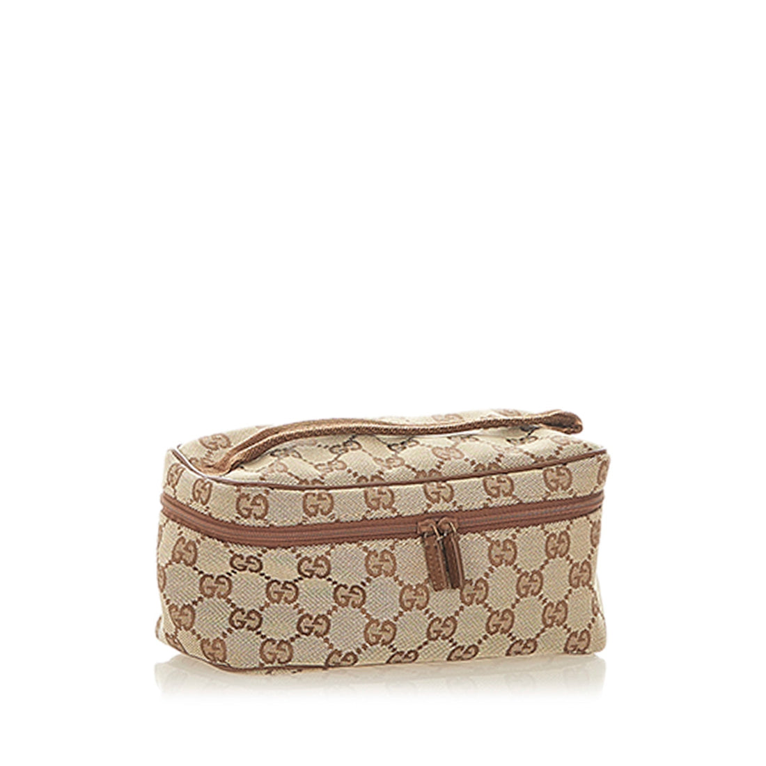 Gucci Gucci GG Canvas Vanity Bag Brown