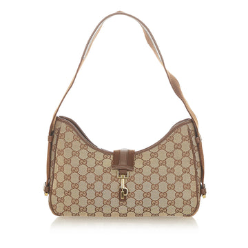 Gucci GG Canvas Shoulder Bag Brown