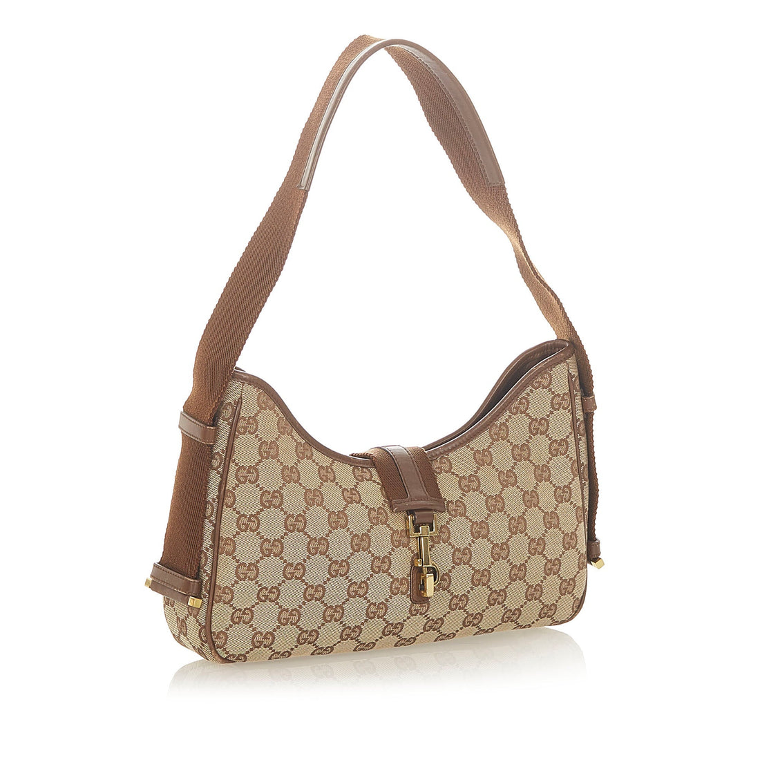 Gucci GG Canvas Shoulder Bag Brown