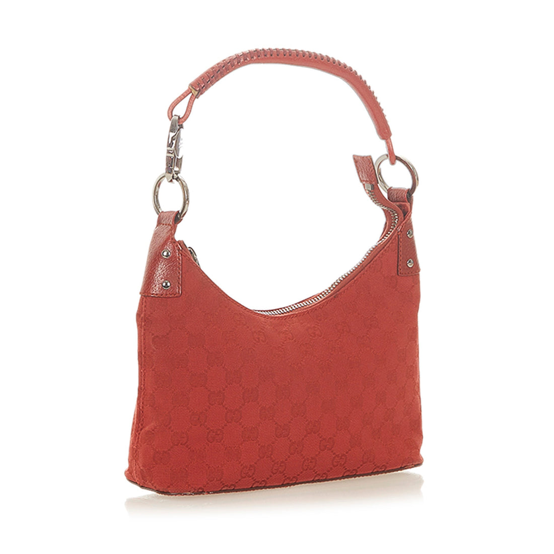 Gucci Gucci GG Canvas Shoulder Bag Red