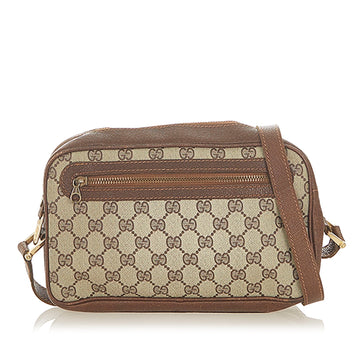 Gucci GG Supreme Crossbody Bag Brown