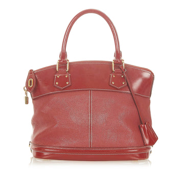 Louis-Vuitton Suhali Lockit MM Red