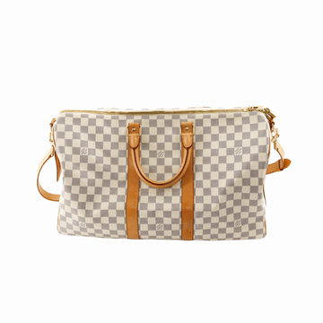 Louis-Vuitton Damier Azur Canvas Keepall Bandoulière 45