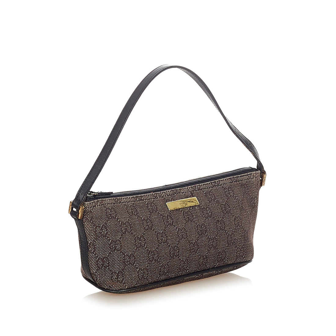 Gucci Gucci GG Canvas Boat Baguette Black