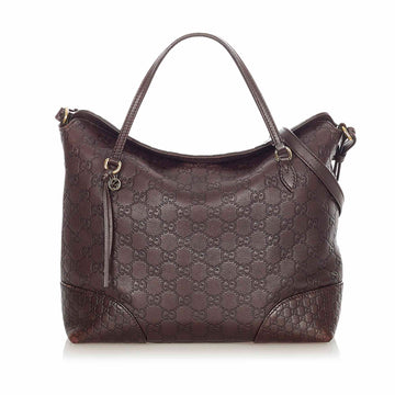Gucci Guccissima Bree Satchel Brown