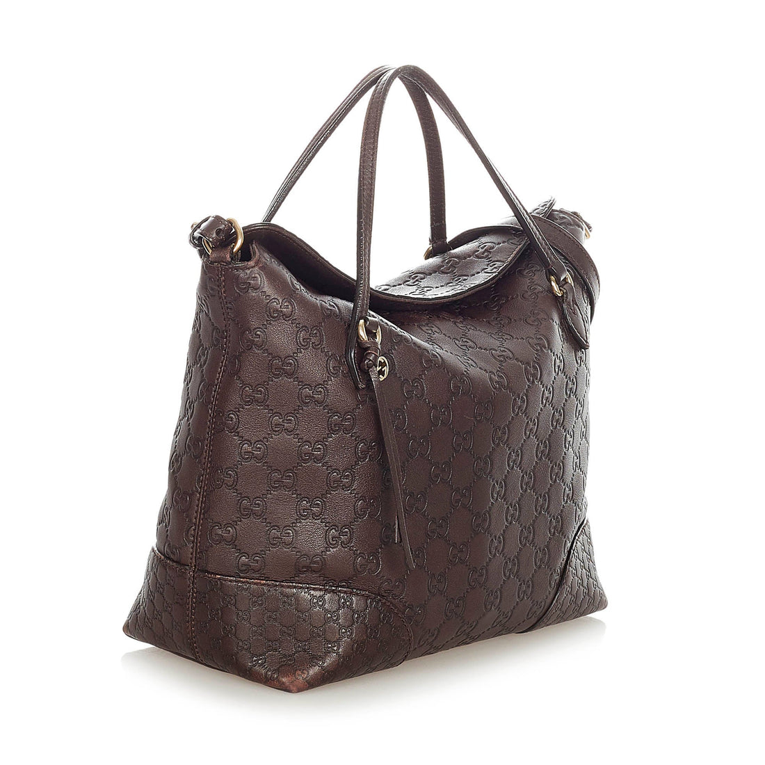Gucci Guccissima Bree Satchel Brown