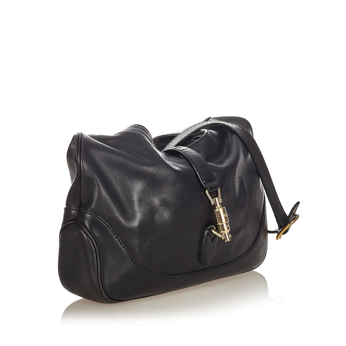 Gucci Gucci New Jackie Leather Crossbody Bag Black