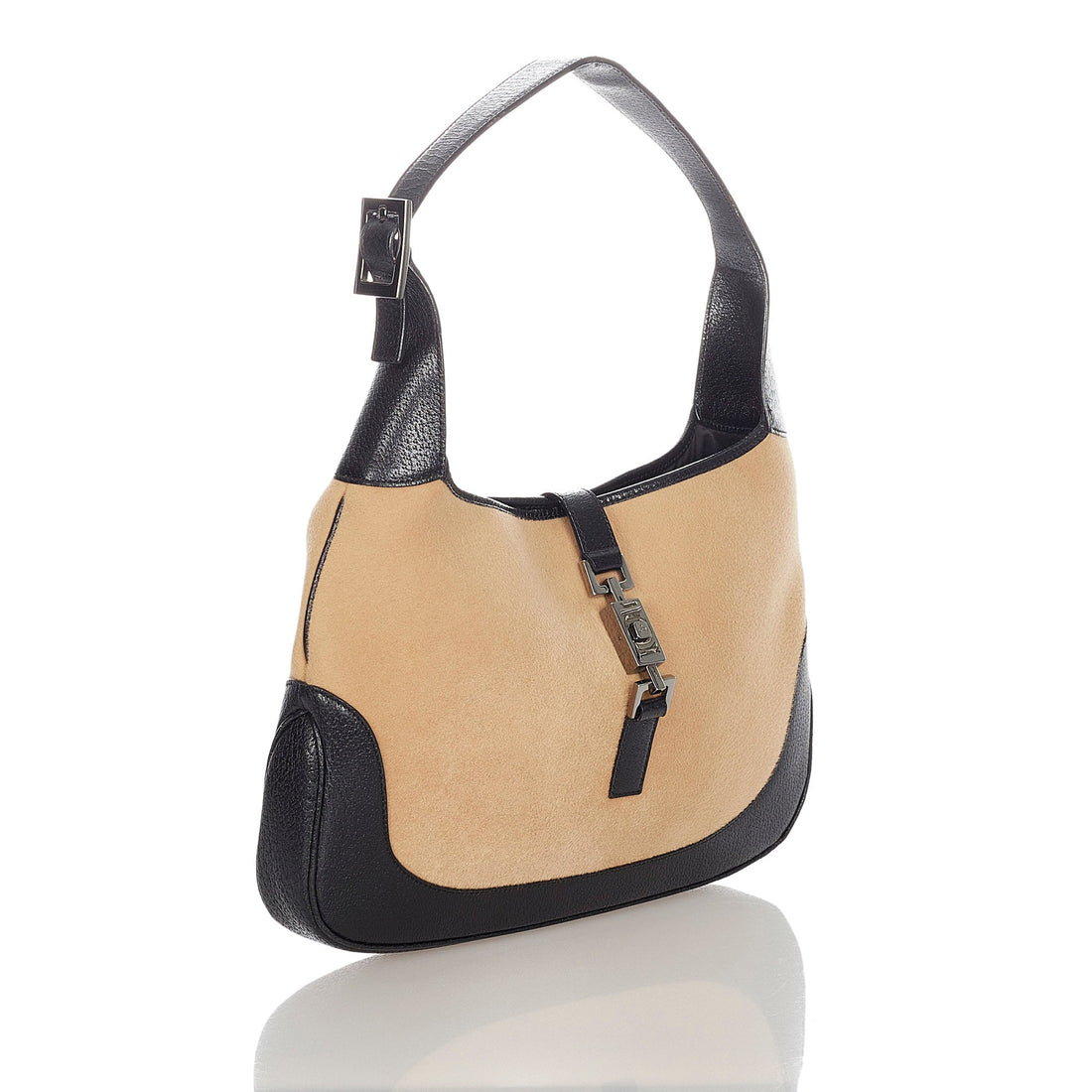 Gucci Gucci Jackie Suede Shoulder Bag Brown
