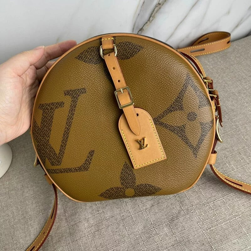 Louis-Vuitton Monogram Reverse Giant Chapeau MM Crossbody Bag