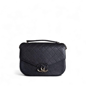 Chanel Coco Curve Cuba - Togo/epsom/caviar/clemence/callfskin/cowhide/lambskin Quilted Grained CalBNkin Black Gold Hardware Series 23