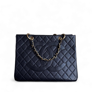 Chanel Timeless Tote - Togo/epsom/caviar/clemence/callfskin/cowhide/lambskin Quilted Grained CalBNkin Black Gold Hardware Series 4