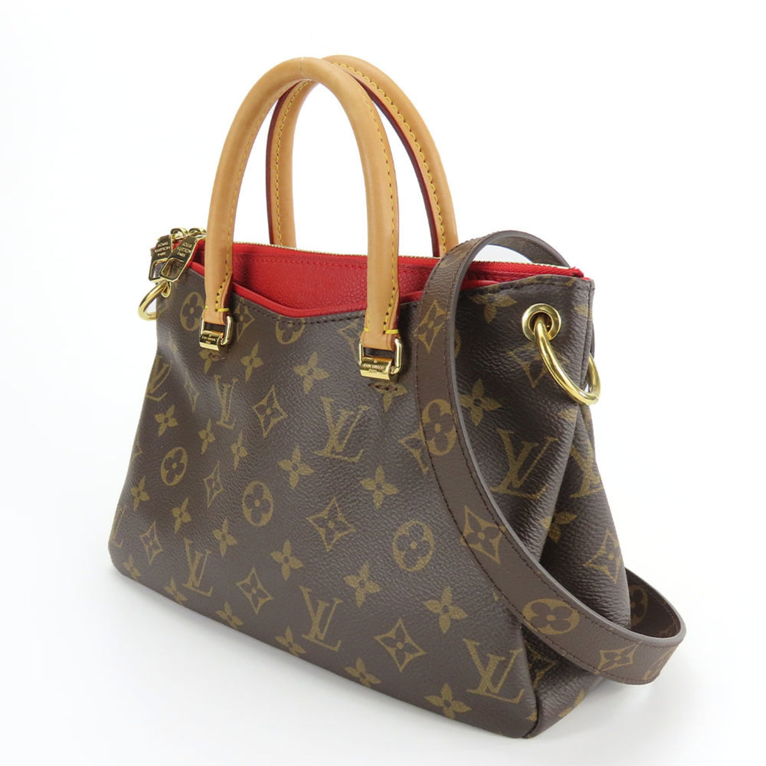 Louis Vuitton  Cerise Monogram Leather Handbag Shoulder Bag