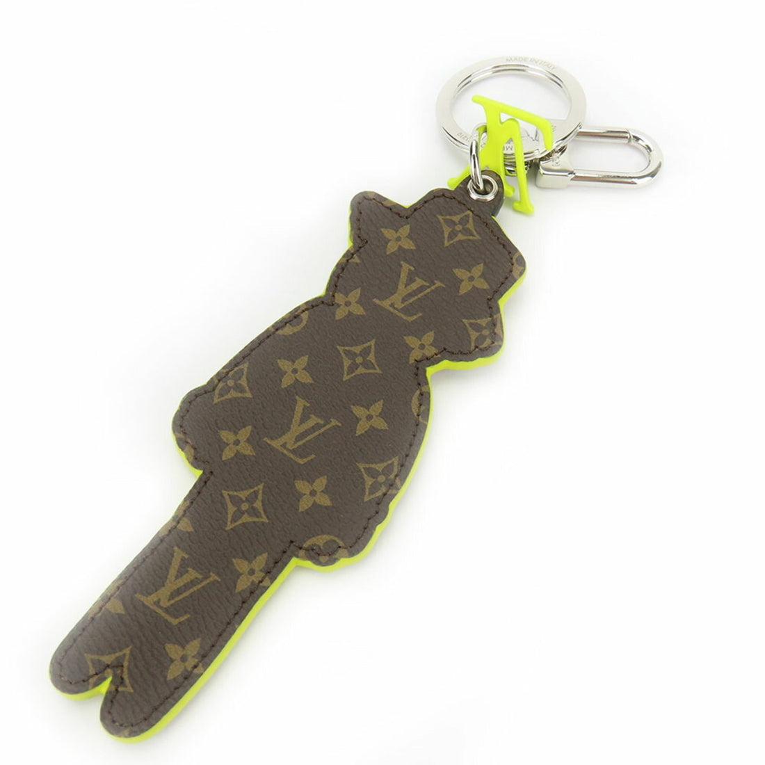 Louis Vuitton  yellow Leather Monogram Keyring