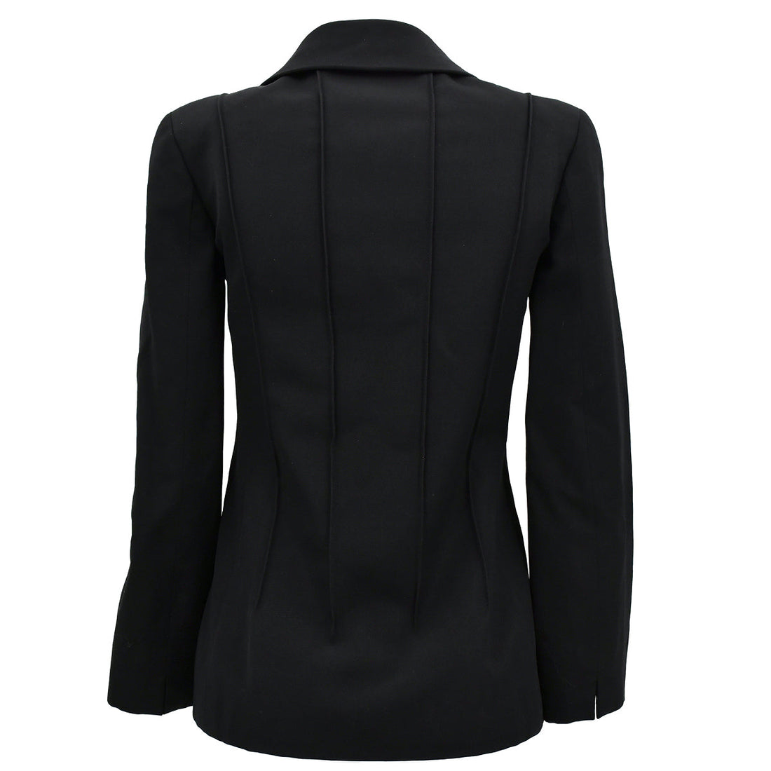 Chanel Single Breasted Jacket Black