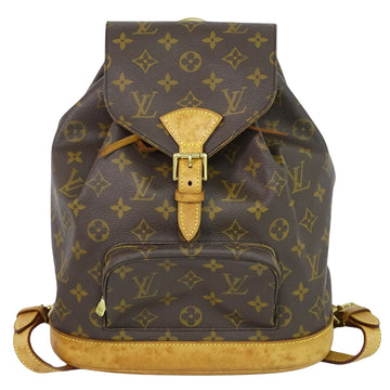 Louis Vuitton Montsouris Mm  Canvas Backpack Bag